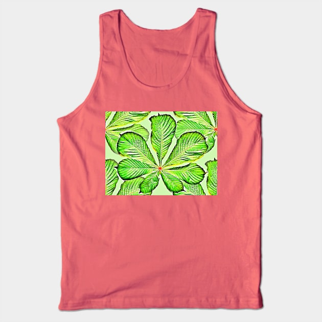 Chestnut Leaves Tank Top by danieljanda